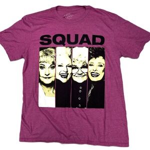 The Golden Girls Squad Unisex Crewneck Graphic T-Shirt Short Sleeves Pink Size L
